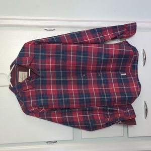 Weatherproof Men’s Red Plaid Flannel Shirt – Size M – Button Down